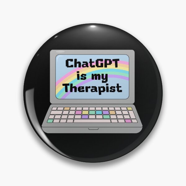 Item preview, ChatGPT Is My Therapist - Laptop  designed and sold by GlitterArtySVG.