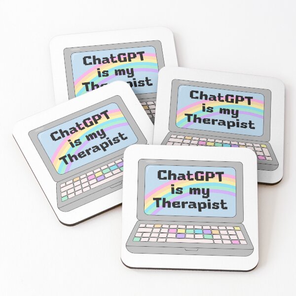 Item preview, ChatGPT Is My Therapist - Laptop  designed and sold by GlitterArtySVG.