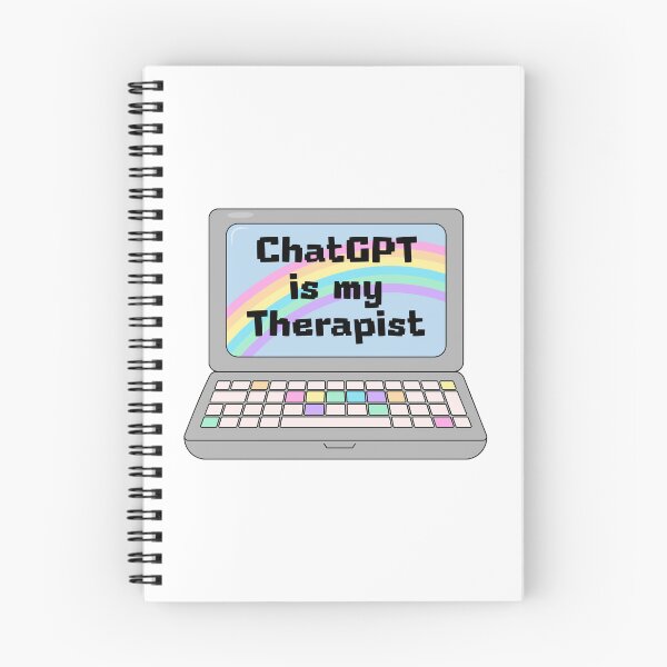 Item preview, ChatGPT Is My Therapist - Laptop  designed and sold by GlitterArtySVG.