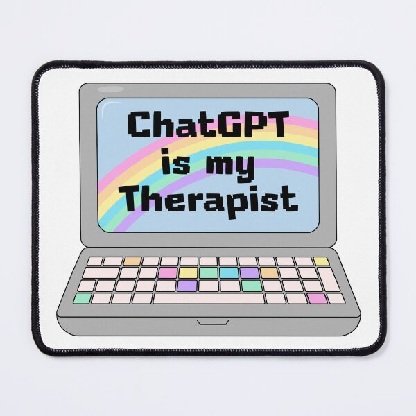 Item preview, ChatGPT Is My Therapist - Laptop  designed and sold by GlitterArtySVG.