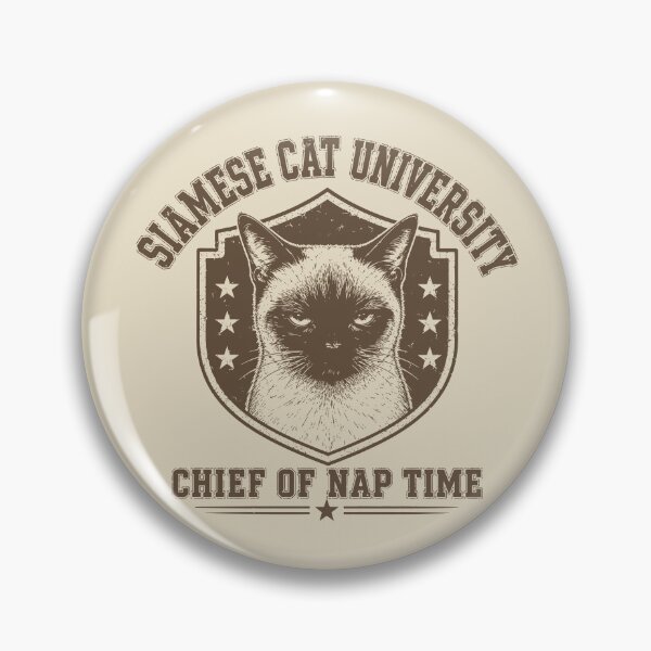 Item preview, Siamese Cat University Chief Of Nap Time designed and sold by FlashCraft Design.