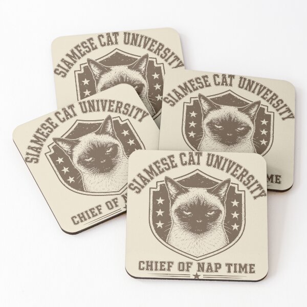 Item preview, Siamese Cat University Chief Of Nap Time designed and sold by FlashCraft Design.
