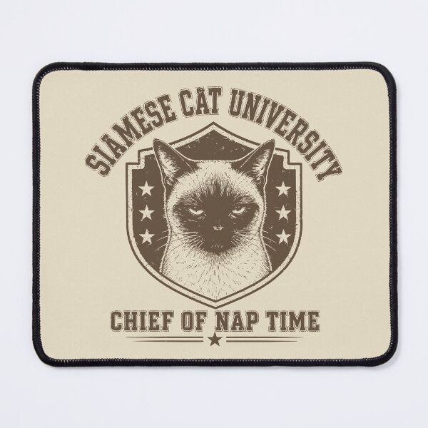 Item preview, Siamese Cat University Chief Of Nap Time designed and sold by FlashCraft Design.