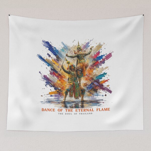 Item preview, Welcome Thailand – Dance of the Eternal Flame | Thai Classical Dance Travel Art designed and sold by Beeform.