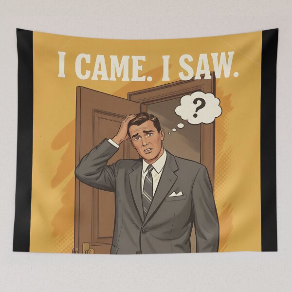 Item preview, I came I saw I forgot what I was doing Joke Funny Vintage Retro designed and sold by Retro-Anime9.