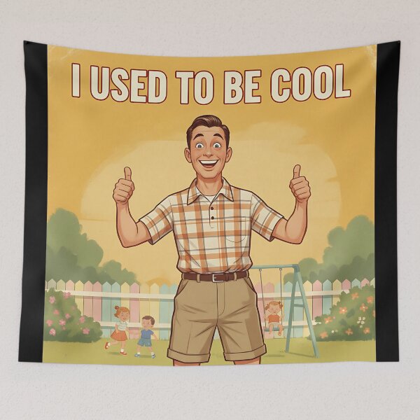 Item preview, Dad Poster I Used To Be Cool Vintage Retro Parent Funny Joke designed and sold by Retro-Anime9.