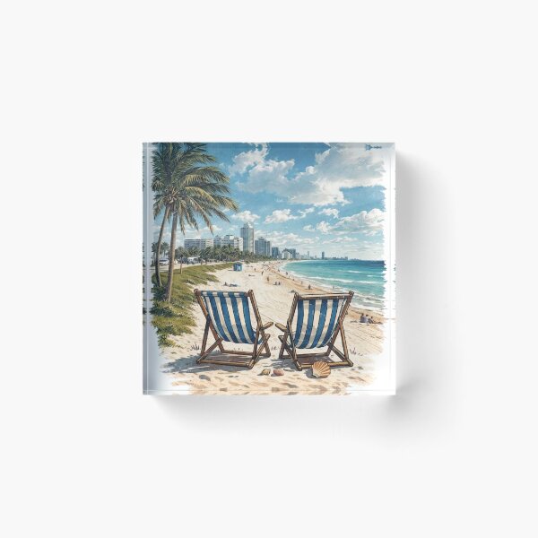 Item preview, Miami Beach Florida vintage city designed and sold by devonclemon.