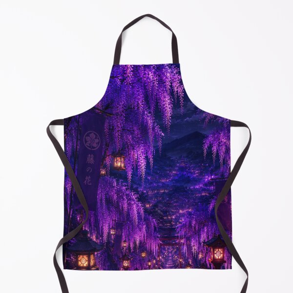 Item preview, Purple illuminated trees in Japan designed and sold by Helmy Dream.