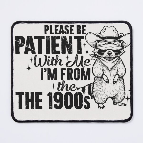 Item preview, Patient Raccoon From The 1900s Retro Humor designed and sold by Gravelpeak Co..