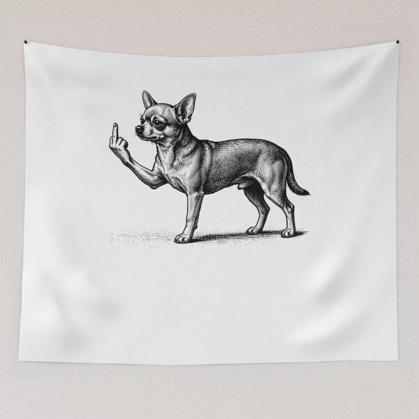 Item preview, Funny Chihuahua Midle Finger designed and sold by studio-ssaam.