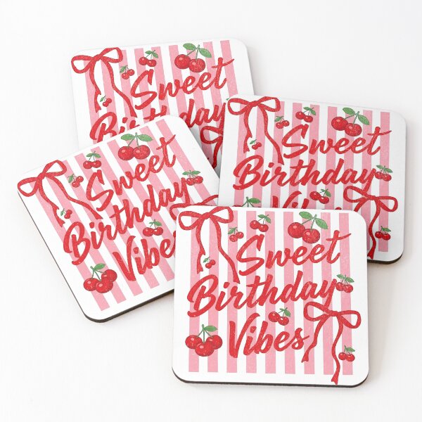 Item preview, Sweet Birthday Vibes - Summer Cherry Version designed and sold by TheBeesForYou.