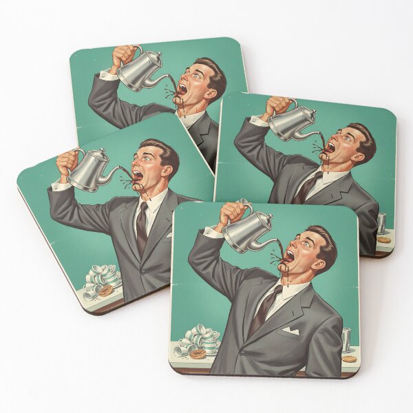 Item preview, Coffee Lover Vintage Retro Joke designed and sold by Retro-Anime9.