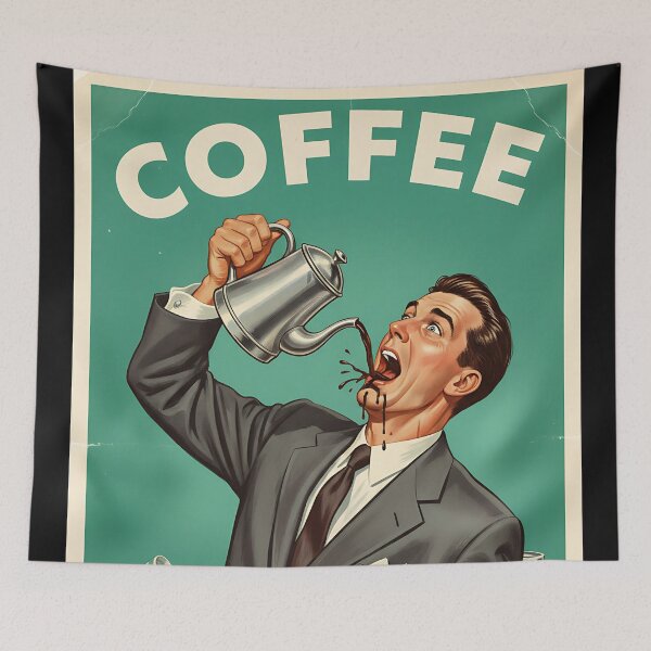 Item preview, Coffee Lover Vintage Retro Joke designed and sold by Retro-Anime9.