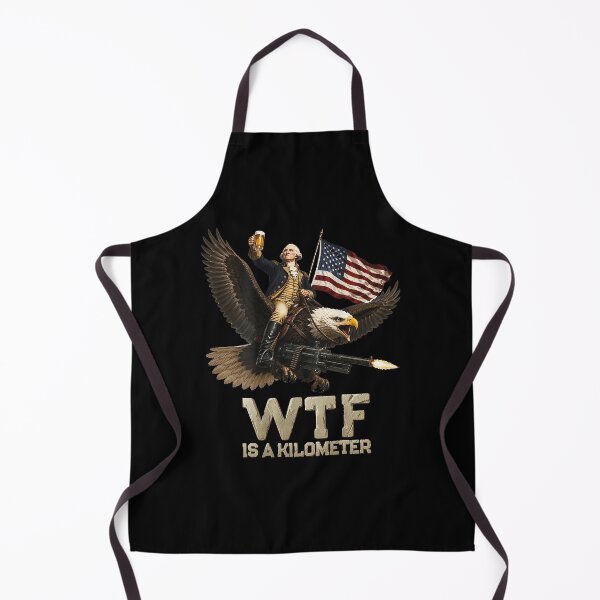 Item preview, WTF Is A Kilometer Funny Patriotic Eagle Riding America Flag 4th Of July designed and sold by judycuevas1.
