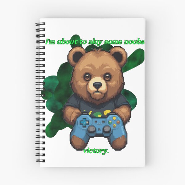 Item preview, Pixel Art Gamer Bear Slay Some Noobs Victory Retro designed and sold by Animalloveus.