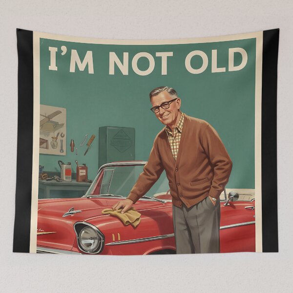 Item preview, I'm Not Old I'm Vintage Vintage Retro Joke designed and sold by Retro-Anime9.
