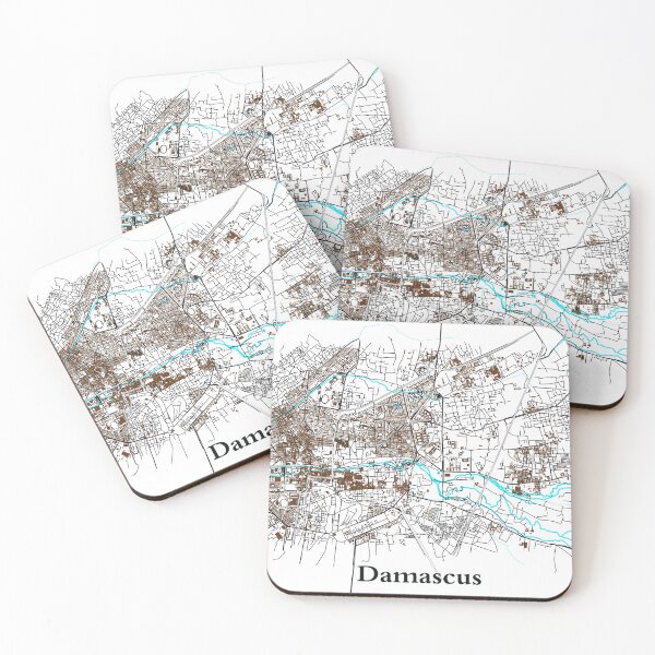 Item preview, Detailed Urban Map of Damascus designed and sold by design2xstudio.