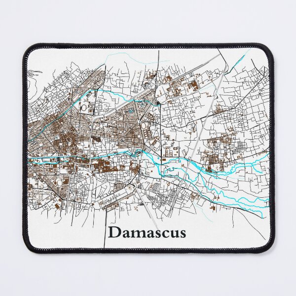 Item preview, Detailed Urban Map of Damascus designed and sold by design2xstudio.