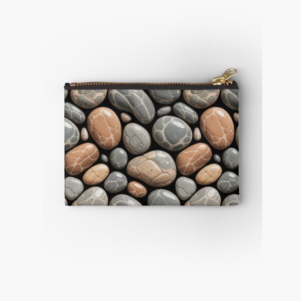 Item preview, Photorealistic Mixed Pebble Pattern | Grey Beige Terracotta Stone Seamless Repeat designed and sold by Midnight Veil Designs.