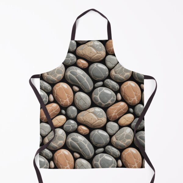 Item preview, Photorealistic Mixed Pebble Pattern | Grey Beige Terracotta Stone Seamless Repeat designed and sold by Midnight Veil Designs.
