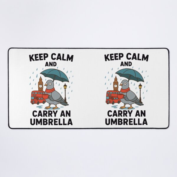 Item preview, London pigeon in the rain bus and big ben designed and sold by JamesDunican.
