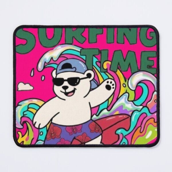Item preview, Psychedelic Dabbing Surf Bear designed and sold by BLUESKY11a.