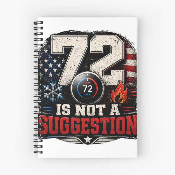 Item preview, 72 Is Not A Suggestion Funny HVAC Technician Thermostat Design designed and sold by Fishartpoint.