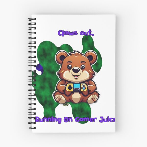 Item preview, Claws Out Running On Gamer Juice Funny Gamer Bear designed and sold by Animalloveus.