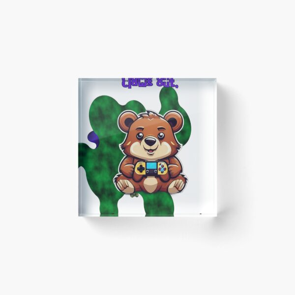 Item preview, Claws Out Running On Gamer Juice Funny Gamer Bear designed and sold by Animalloveus.