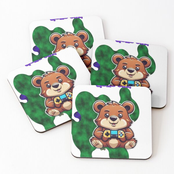 Item preview, Claws Out Running On Gamer Juice Funny Gamer Bear designed and sold by Animalloveus.