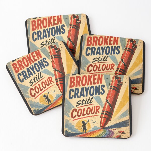 Item preview, Broken Crayons Still Colour – Vintage Public Information Poster designed and sold by halibutgoatramb.