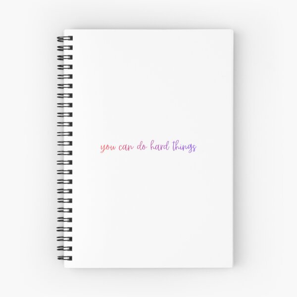 Item preview, You Can Do Hard Things (Red to Purple Gradient) designed and sold by freelysimple.
