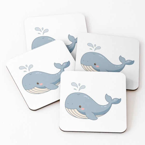 Item preview, Cute Blue Whale Spouting Water Sticker designed and sold by Anne97s.