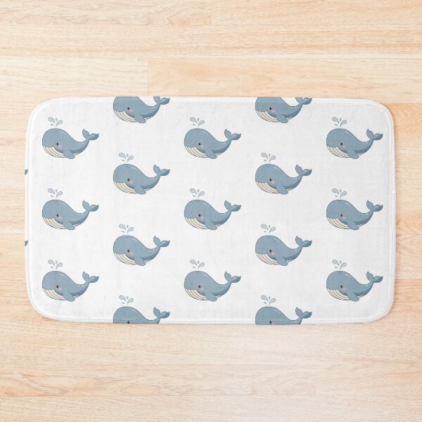Item preview, Cute Blue Whale Spouting Water Sticker designed and sold by Anne97s.