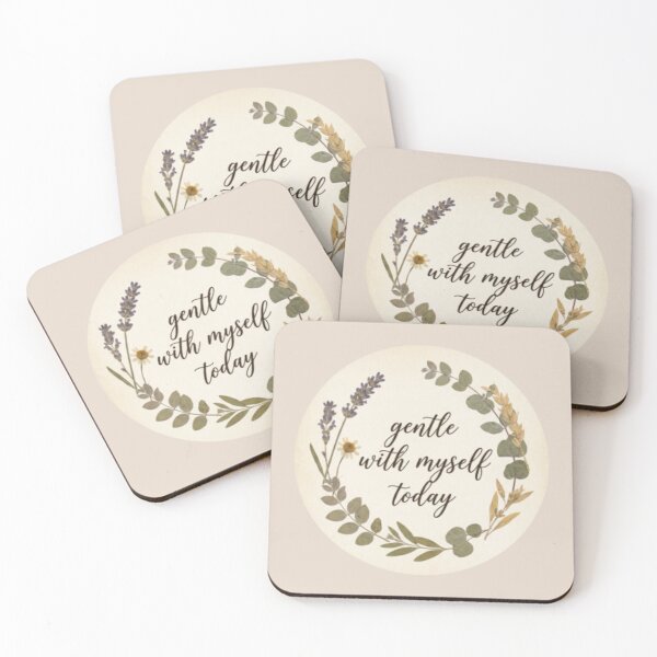 Item preview, Gentle With Myself Today – Soft Life Spiritual Typography Design designed and sold by CosmicQuietStudio.