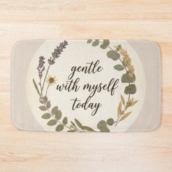 Item preview, Gentle With Myself Today – Soft Life Spiritual Typography Design designed and sold by CosmicQuietLab.