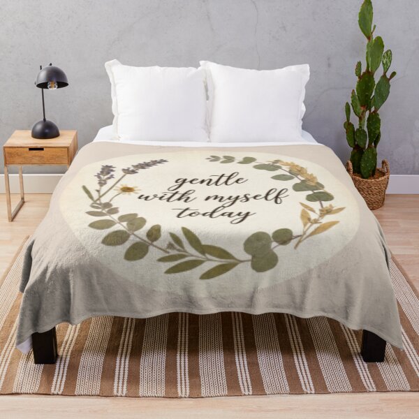 Item preview, Gentle With Myself Today – Soft Life Spiritual Typography Design designed and sold by CosmicQuietLab.