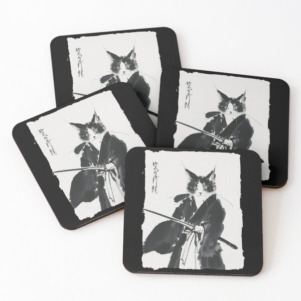 Item preview, Samurai Cat Warrior Vintage  designed and sold by studio-ssaam.