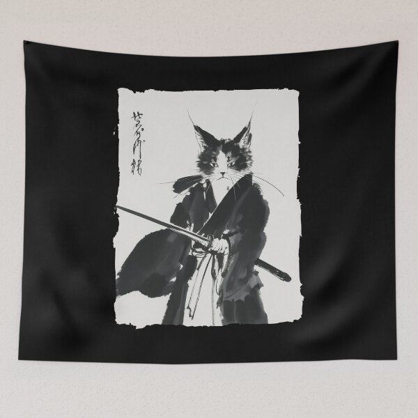Item preview, Samurai Cat Warrior Vintage  designed and sold by studio-ssaam.