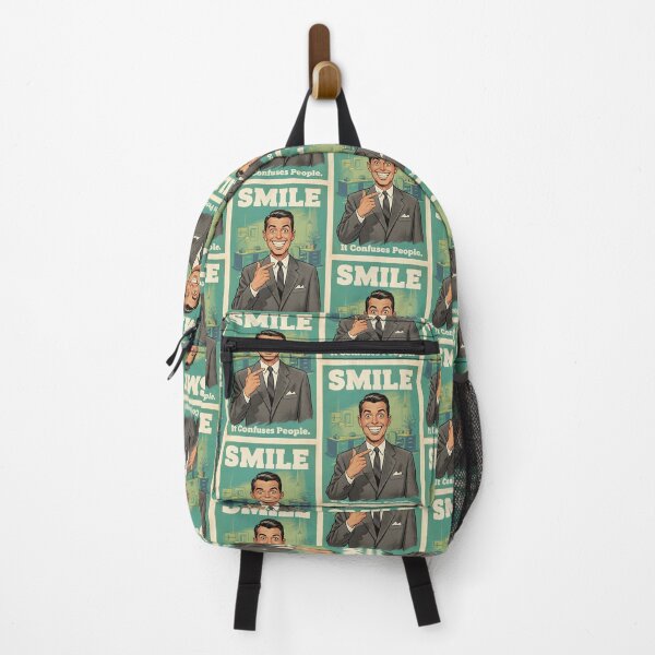 Item preview, Smile It Confuses People Funny Vintage Retro Office Humor designed and sold by Retro-Anime9.