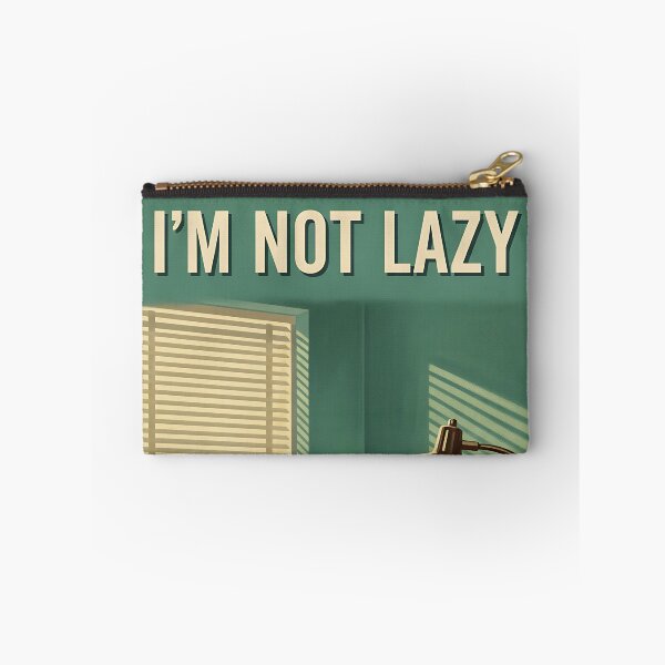 Item preview, I'm not Lazy I'm Energy Efficient Funny Vintage Retro Office Humor designed and sold by Retro-Anime9.