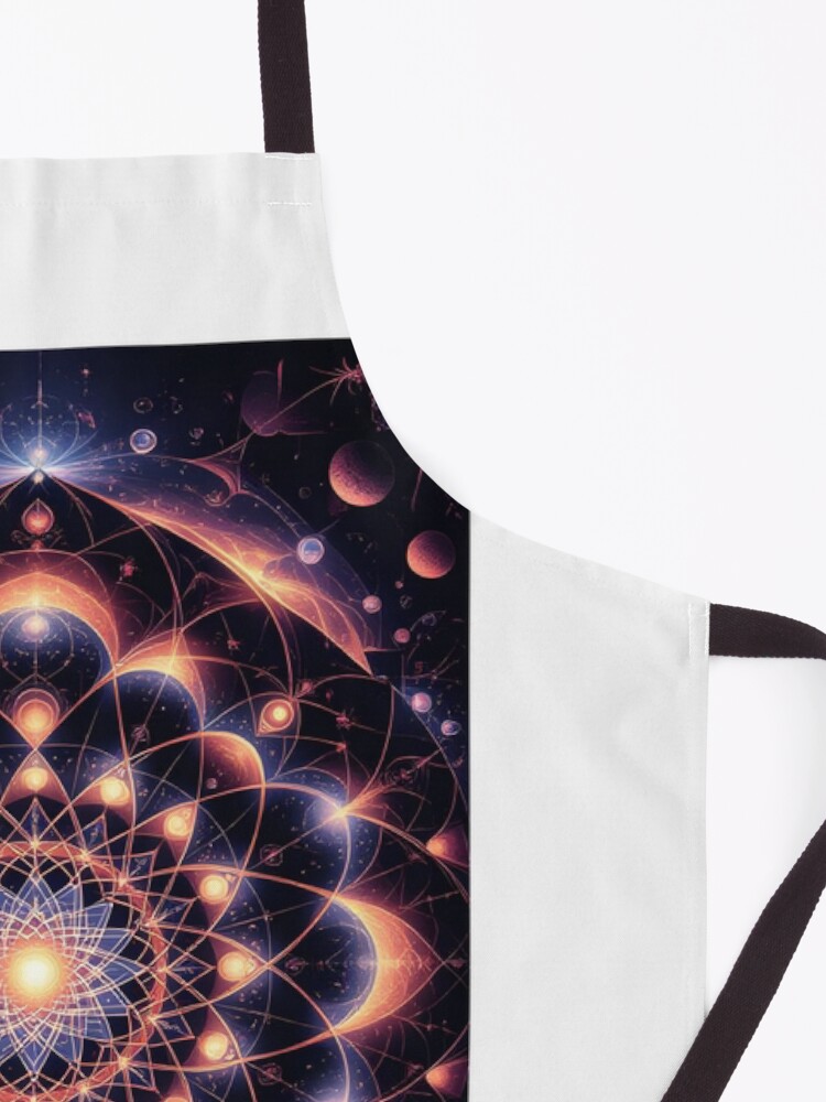 Thumbnail 3 of 6, Apron, Celestial Phoenix Rising from the Stars designed and sold by SoulGraphixx.