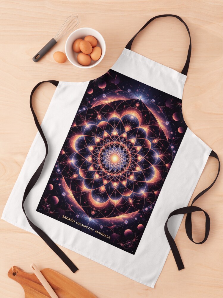 Thumbnail 1 of 6, Apron, Celestial Phoenix Rising from the Stars designed and sold by SoulGraphixx.