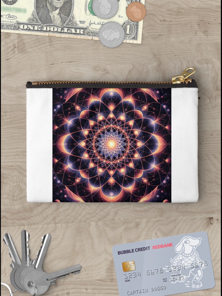 Thumbnail 3 of 4, Zipper Pouch, Celestial Phoenix Rising from the Stars designed and sold by SoulGraphixx.
