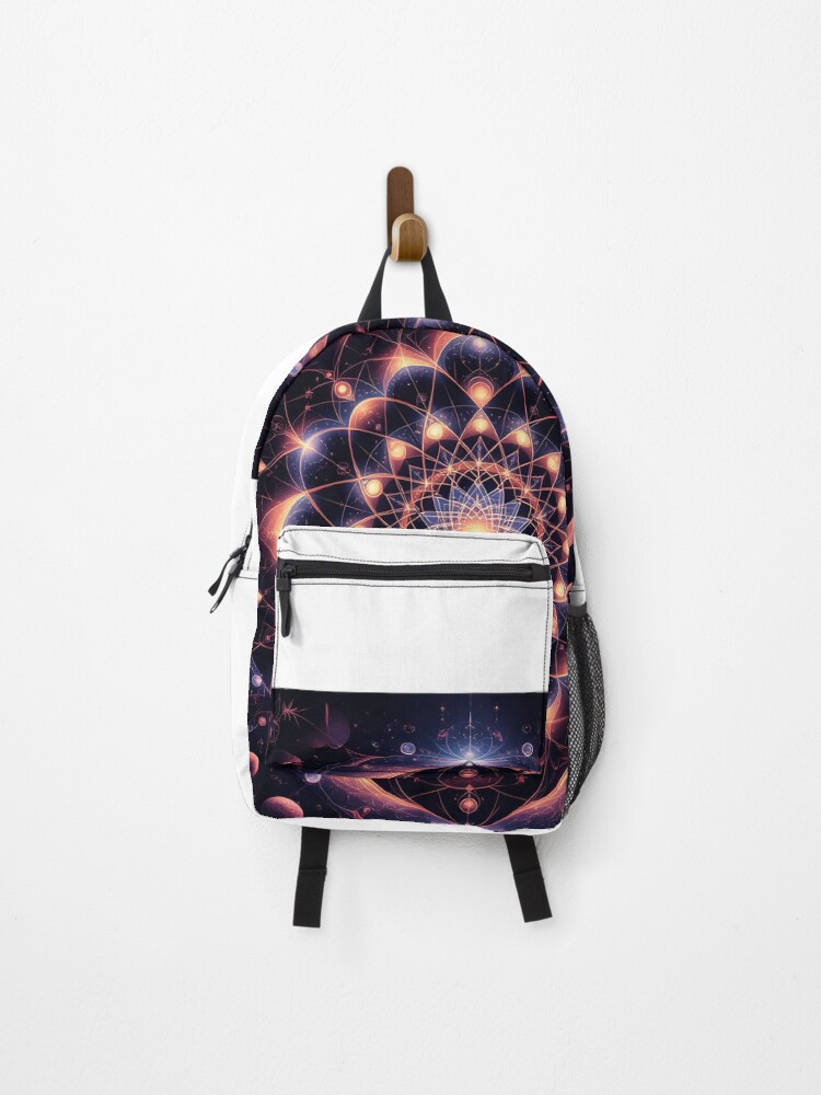 Thumbnail 1 of 3, Backpack, Celestial Phoenix Rising from the Stars designed and sold by SoulGraphixx.