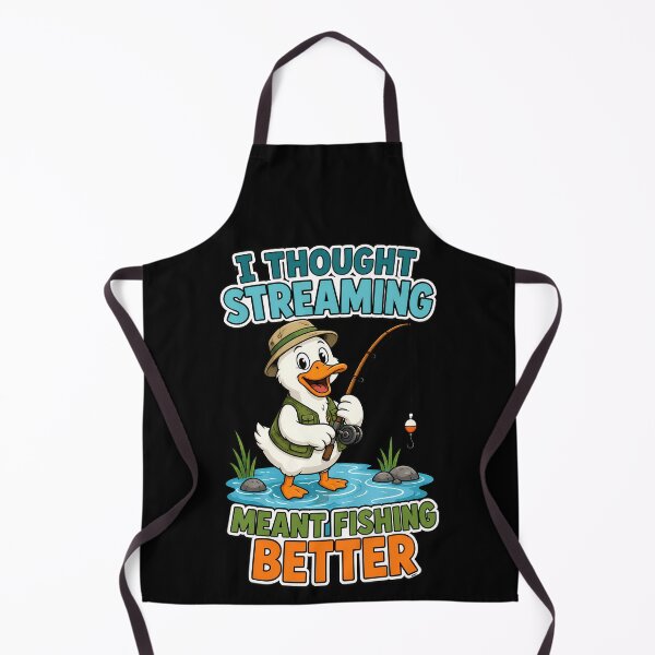 Item preview, I Thought Streaming Meant Fishing Better Funny Duck designed and sold by TeeTimeTreasure.