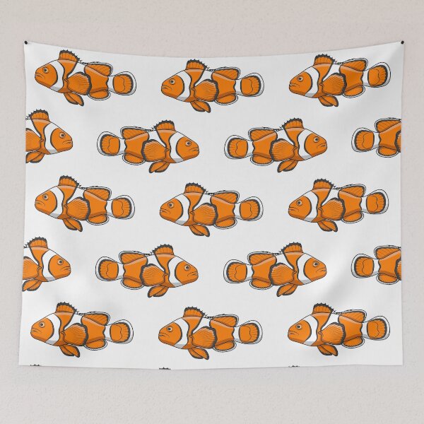 Item preview, Illustration with clown fish designed and sold by RizikCat.