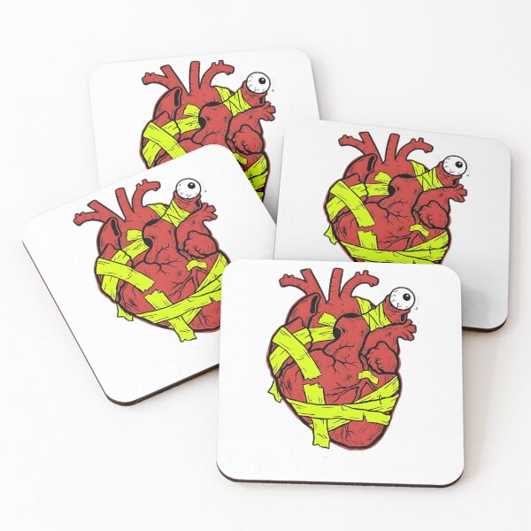 Item preview, Broken Heart Duct Tape Dark Funny Humor Design designed and sold by RawInkCo.