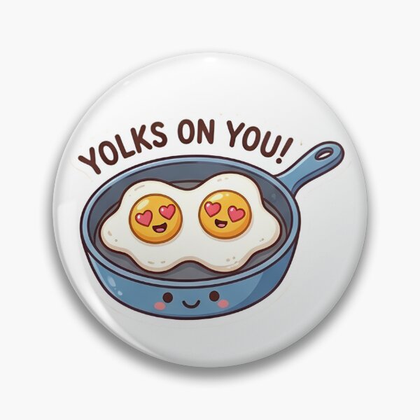 Item preview, "Yolks On You" Cute Breakfast Pun Sticker designed and sold by AbsCrewStore.