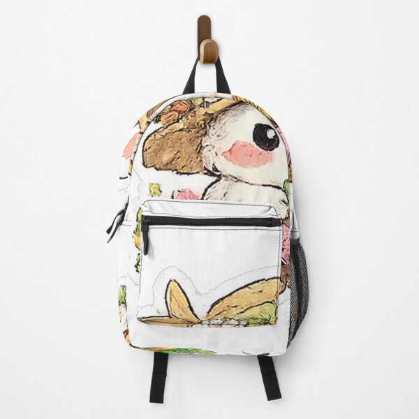 Item preview, Cute Bunny With Flower Basket Watercolor Sticker | Cottagecore Rabbit Spring Floral Aesthetic designed and sold by myteesmypassion.